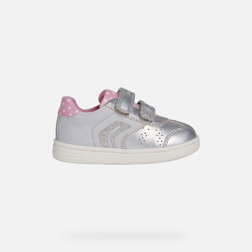 Basket Geox Djrock Girl - Argent - Bebe 761480-YEH